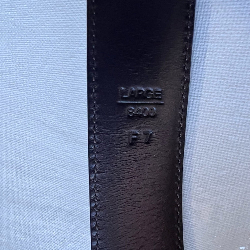 COACH Leather Belt Brass Buckle Women's 1" Wide Size Large Classic 90s Era Vibe - Picture 7 of 11